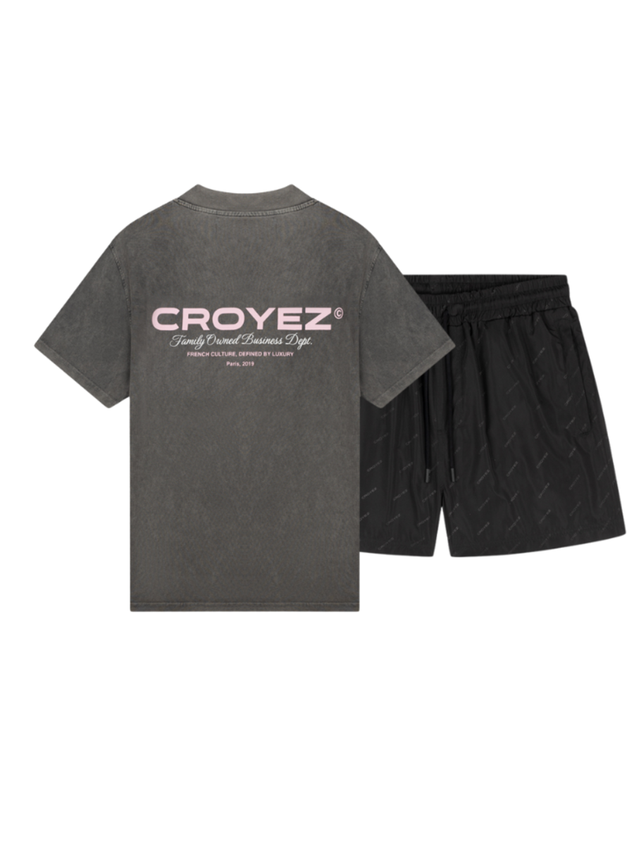 Croyez Croyez Family Owned Business Combi-set - Vintage Grey/Black