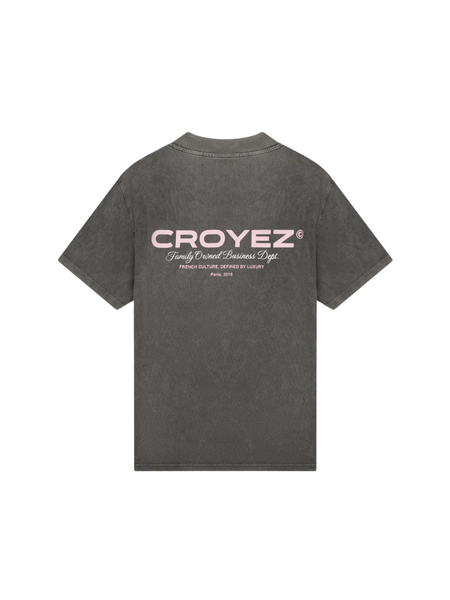 Croyez Croyez Family Owned Business T-Shirt - Vintage Grey