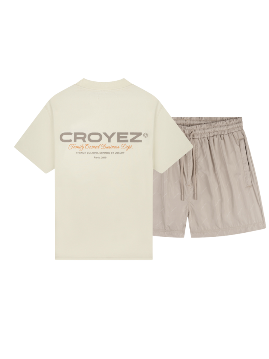 Croyez Croyez Family Owned Business Combi-set - Khaki/Off White