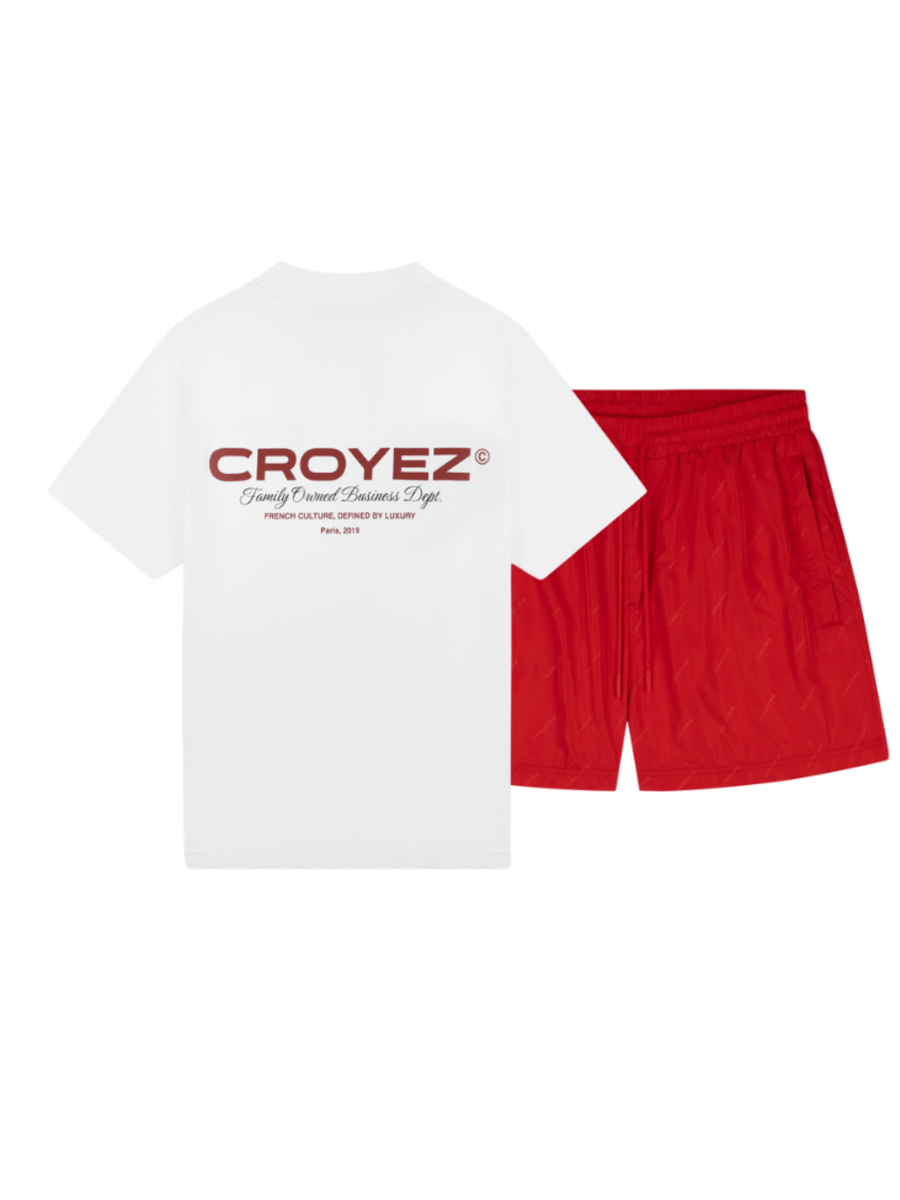 Croyez Croyez Family Owned Business Combi-set - Red/White