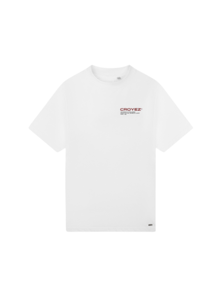 Croyez Croyez Family Owned Business T-Shirt - White/Red