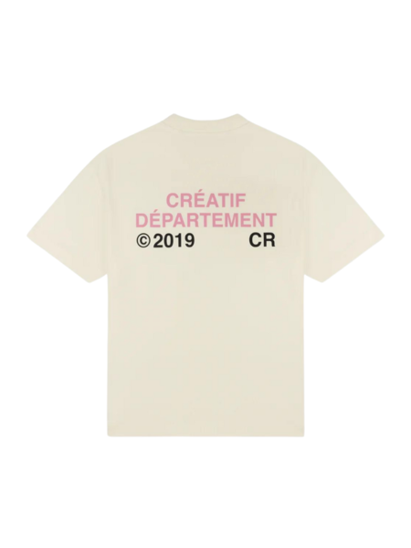 Croyez Créatif Département T-Shirt - Off White/Pink
