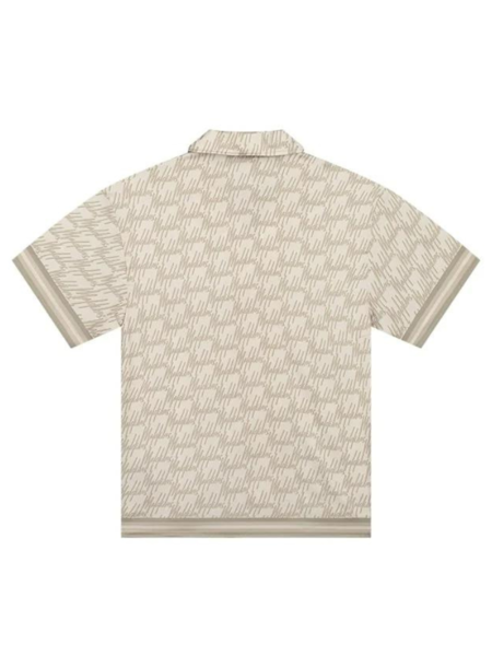 Malelions Malelions Resort Monogram Shirt - Beige/Off White