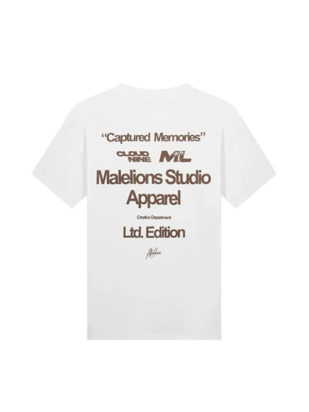 Malelions Women Captured Memories T-Shirt - White