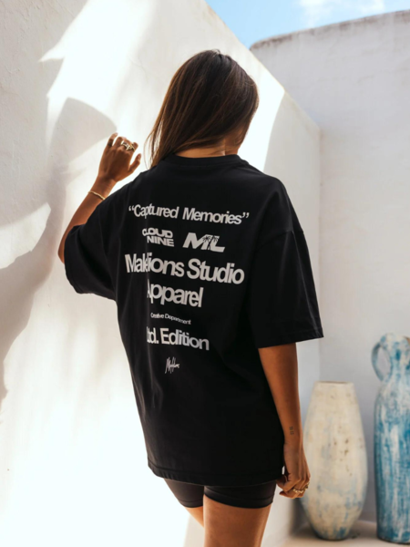 Malelions Malelions Women Captured Memories T-Shirt - Black