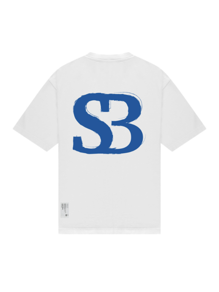 Saint Blanc The Initial Tee - Bright White/Skydiver