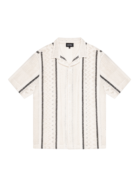 Quotrell Quotrell Granada Shirt - Off White/Black