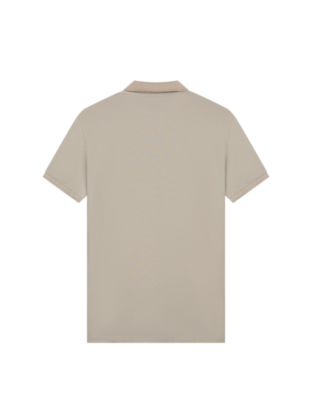 Malelions Malelions Signature Zip Polo - Taupe