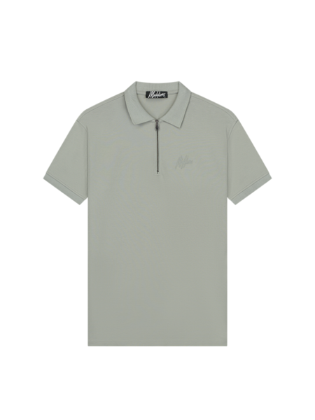 Malelions Signature Zip Polo - Dry Sage
