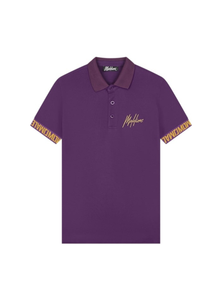 Malelions Venetian Polo - Purple/Gold