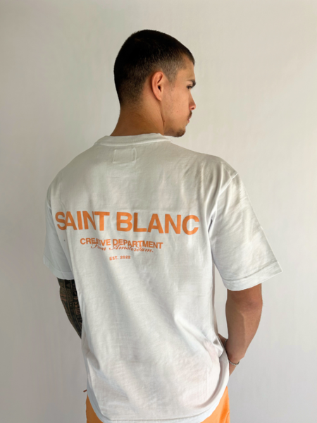 Saint Blanc Saint Blanc No.1 Tee - Bright White/Abricot