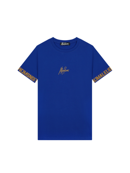 Malelions Venetian T-Shirt - Cobalt/Gold