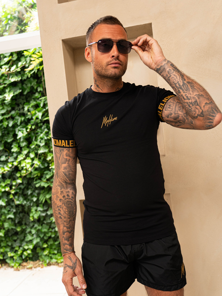 Malelions Malelions Venetian T-Shirt - Black/Gold