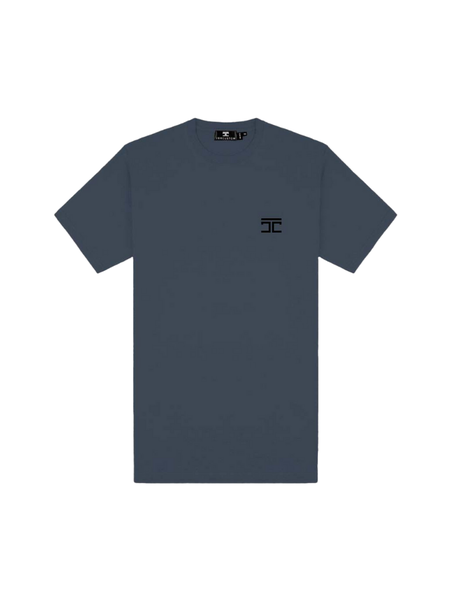 JorCustom JorCustom Lion Slim Fit T-Shirt SS24 - Steel Blue