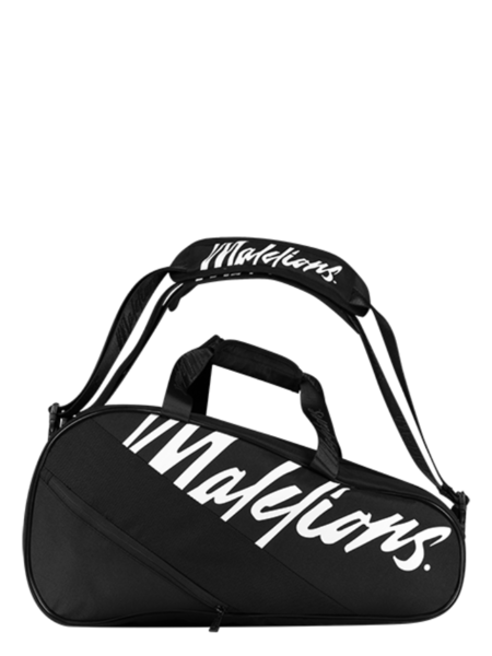Malelions Padel Vortex Racket Bag - Black/White Malelions Malelions Padel Vortex Racket Bag - Black/White
