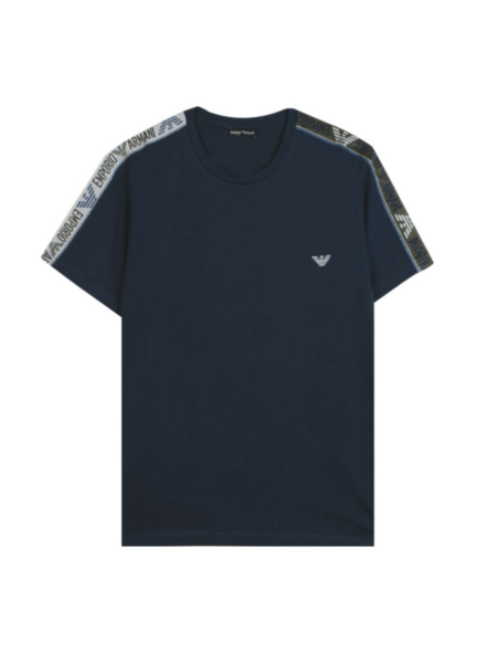 Emporio Armani Logo Tape T-Shirt - Blue Navy