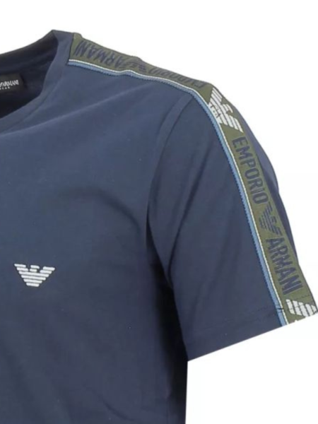 Emporio Armani Emporio Armani Logo Tape T-Shirt - Blue Navy
