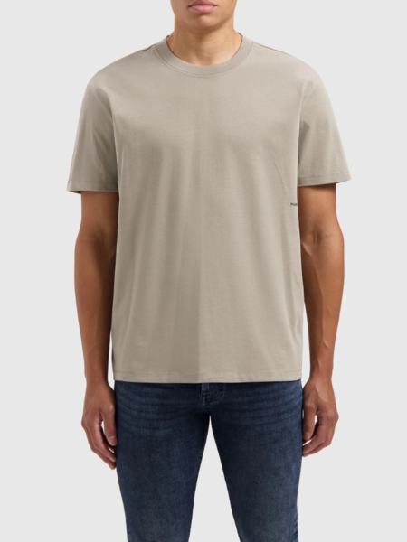 Pure Path Pure Path Organic Sideline Wordmark T-Shirt - Taupe