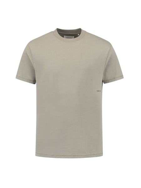 Pure Path Organic Sideline Wordmark T-Shirt - Taupe