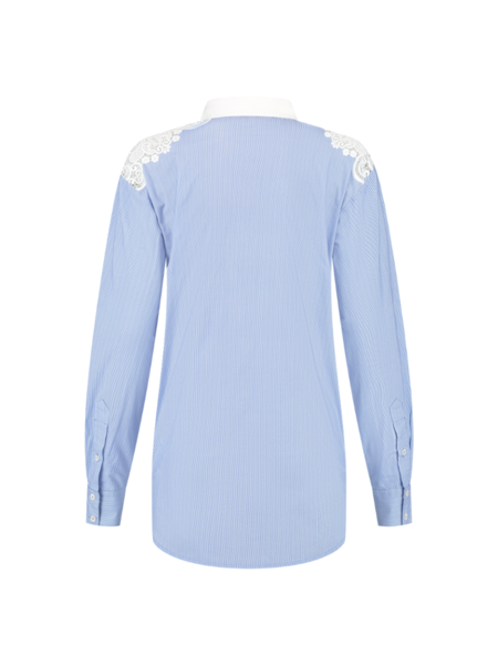 Fifth House Fifth House Cherie Shirt - Air Blue/White