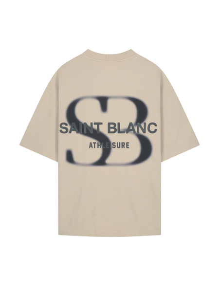 Saint Blanc Saint Blanc Blurr Tee - Taupe/Black