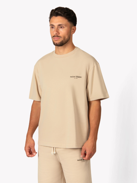 Saint Blanc Saint Blanc No.1 Tee - Taupe/Black