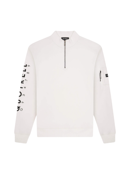 Quotrell Defender Halfzip - Off White/Black