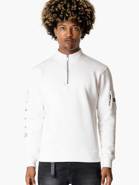 Quotrell Quotrell Defender Halfzip - Off White/Black