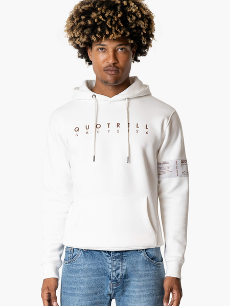 Quotrell Quotrell Omega Hoodie - Off White/Brown