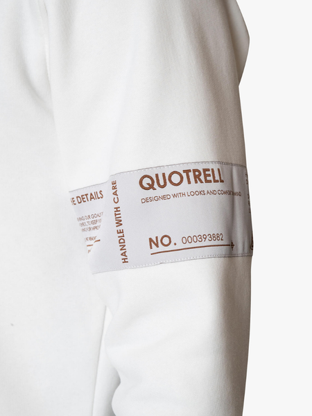 Quotrell Quotrell Omega Hoodie - Off White/Brown