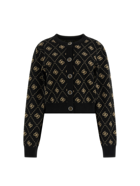 Guess Sarah Cardi Sweater - Black Travertine San