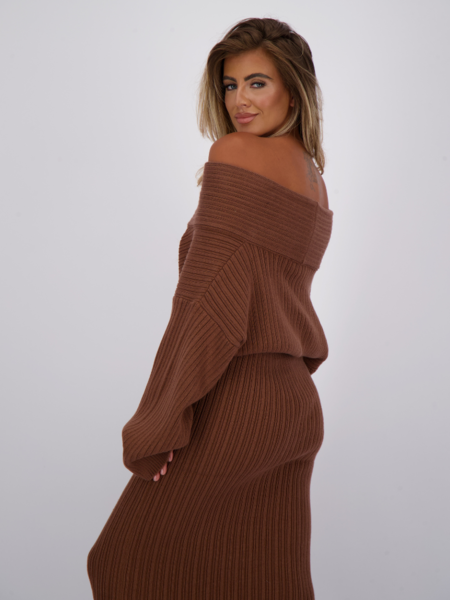 Reinders Reinders Kourtney Knit Dress - Cacao