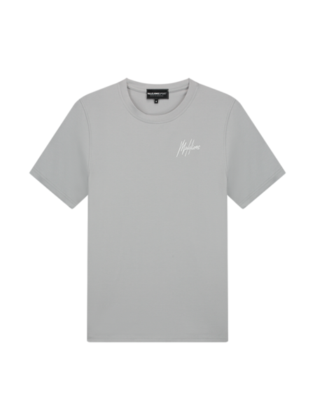 Malelions Sport Logo T-Shirt - Light Grey