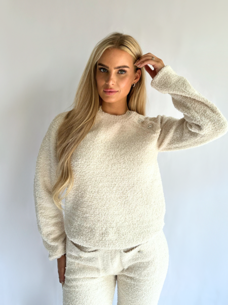 Reinders Beth Boucle Sweater - Creme