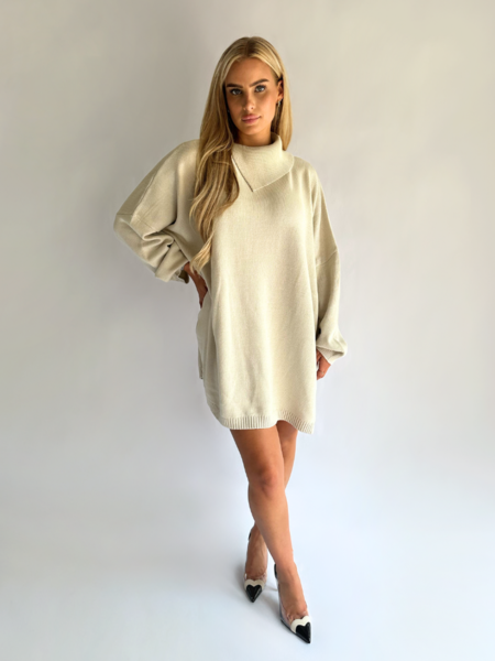 Reinders Maeve Knit Dress - Creme