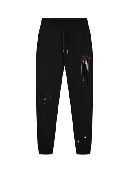 Malelions Painter Sweatpants - Black/Burgundy