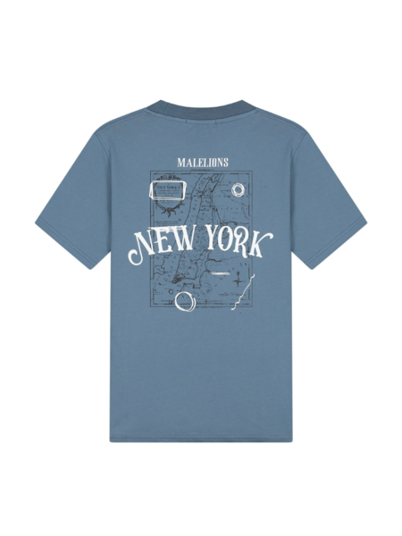 Malelions New York T-Shirt - Blue Slate