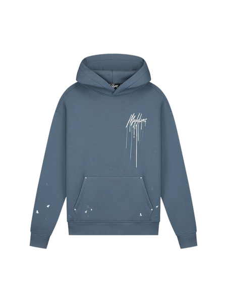 Malelions Oversized Painter Hoodie - Blue Slate -