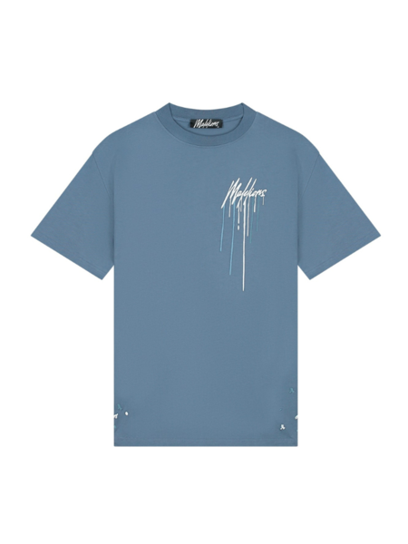 Malelions Oversized Painter T-Shirt - Blue Slate