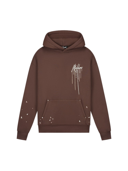 Malelions Oversized Painter Hoodie - Brown