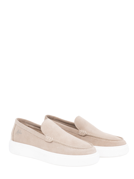 Malelions Malelions Low Top Cup Loafers - Beige