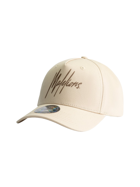 Malelions Malelions Striped Signature Cap - Beige