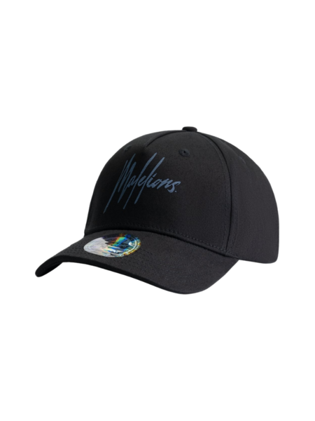 Malelions Malelions Striped Signature Cap - Black/Blue Slate