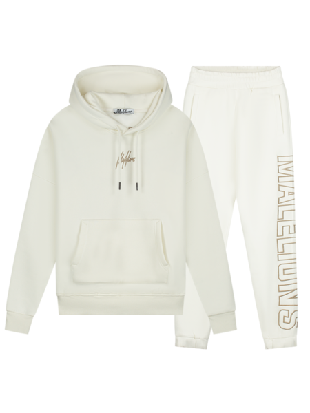 Malelions Women Kylie Hoodie Combi-set - Off White