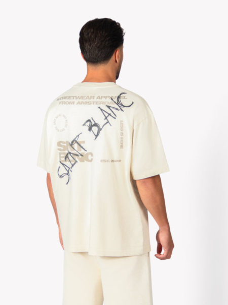 Saint Blanc Saint Blanc Original Tee - Off White/Taupe/Black