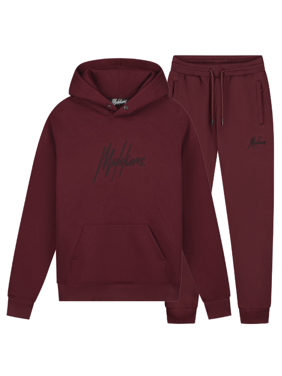 Malelions Malelions Striped Signature Combi-set- Burgundy