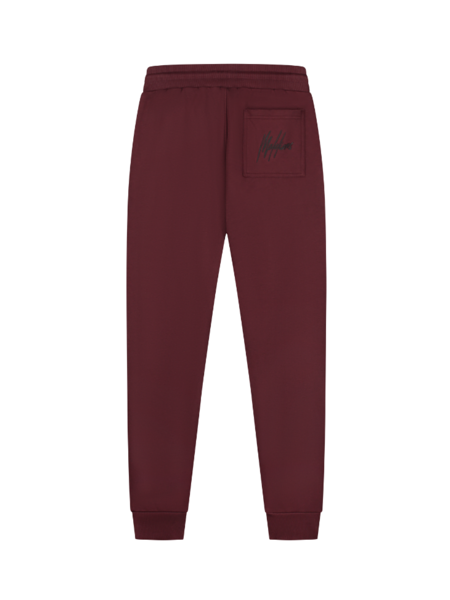 Malelions Malelions Striped Signature Sweatpants - Burgundy