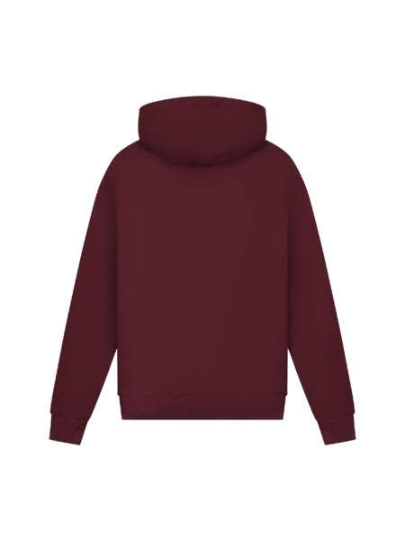 Malelions Malelions Striped Signature Hoodie - Burgundy