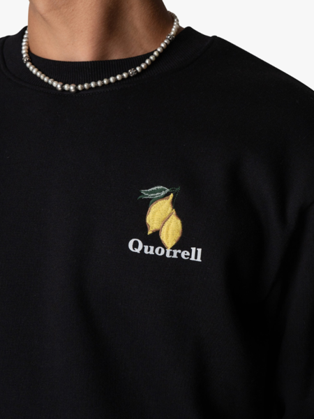 Quotrell Quotrell Limone Crewneck - Black/White