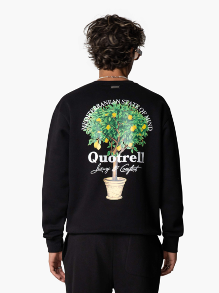 Quotrell Quotrell Limone Crewneck - Black/White